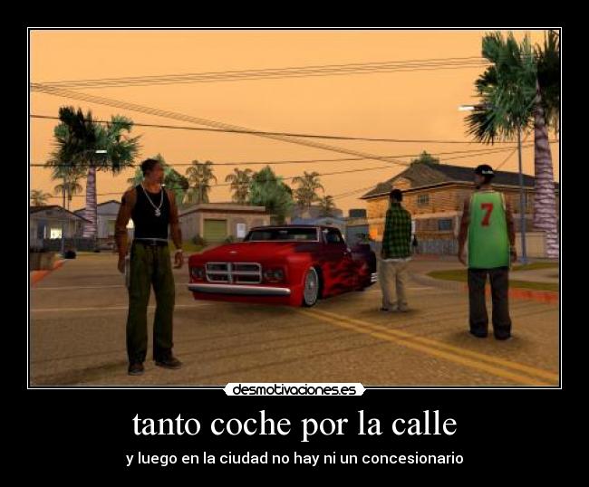 tanto coche por la calle - 