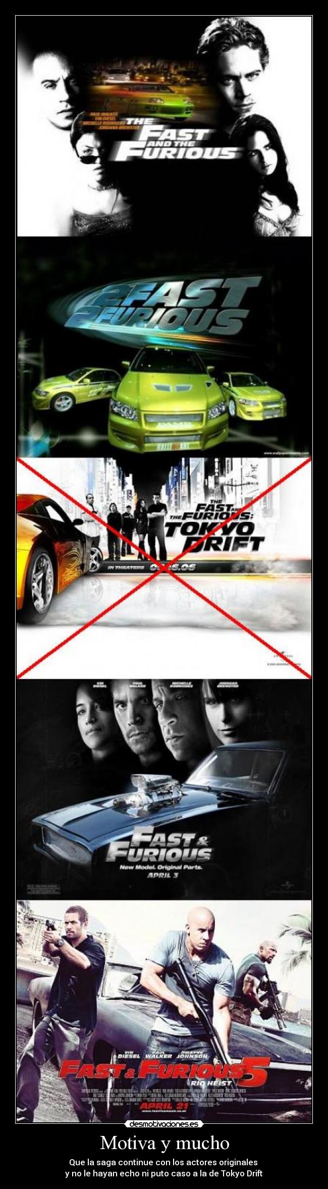 carteles todo gas saga desmotivaciones