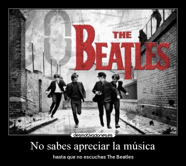 carteles musica beatles desmotivaciones