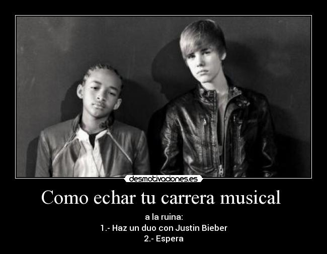 carteles como echar carrera musical desmotivaciones