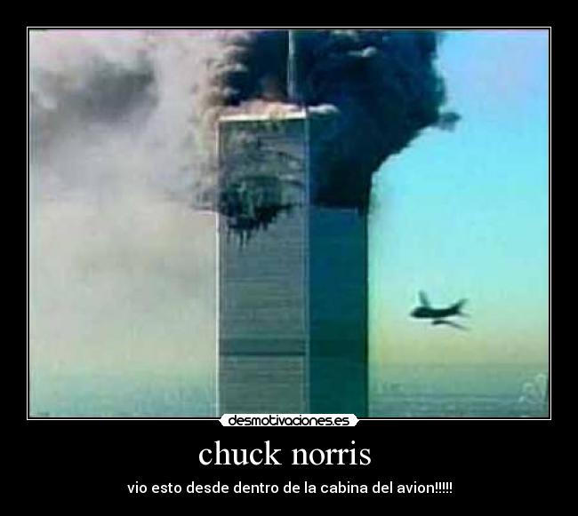 chuck norris - vio esto desde dentro de la cabina del avion!!!!!