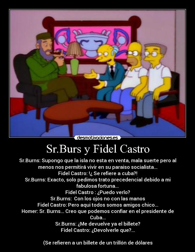 Sr.Burs y Fidel Castro - 