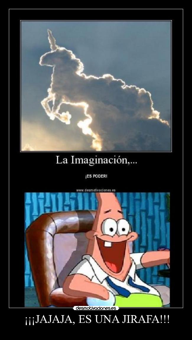 ¡¡¡JAJAJA, ES UNA JIRAFA!!! -