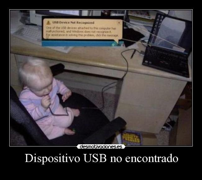 carteles bebe usb desmotivaciones