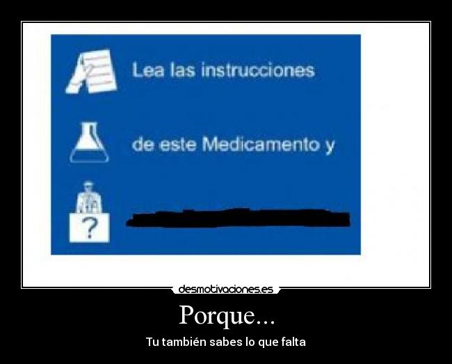 Porque... - Tu también sabes lo que falta