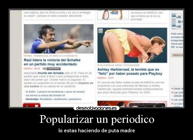 Popularizar un periodico - 