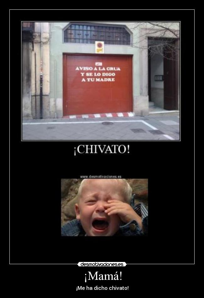 carteles chivato desmotivaciones