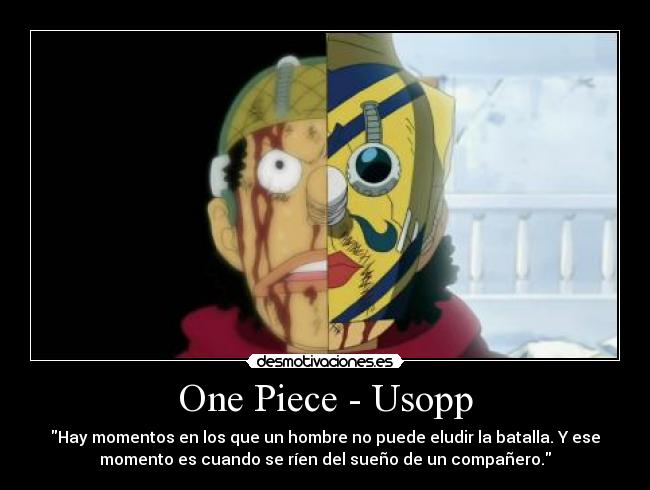 carteles one piece luffy ussop sogekin vida mometo amigo risa sueno pelea combate desmotivaciones