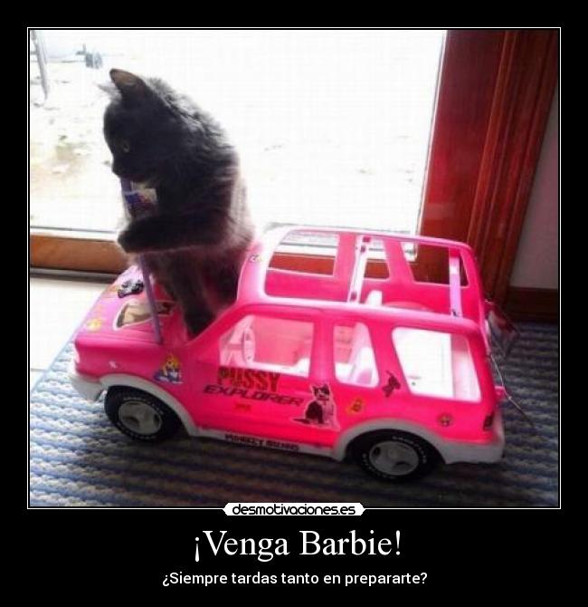 carteles venga barbie desmotivaciones