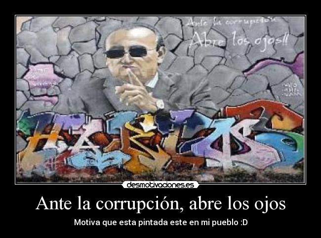 Ante la corrupción, abre los ojos -