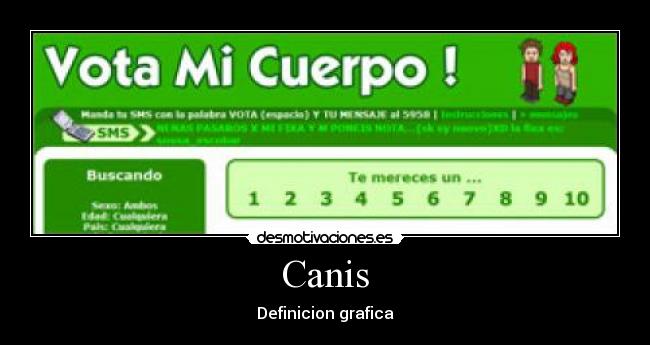 Canis - Definicion grafica