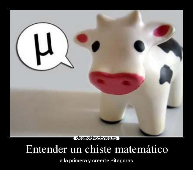 Entender un chiste matemático -