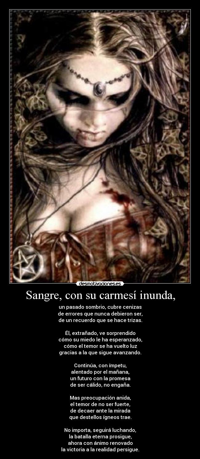 carteles poema tonysd para bloody monster sangre desmotivaciones