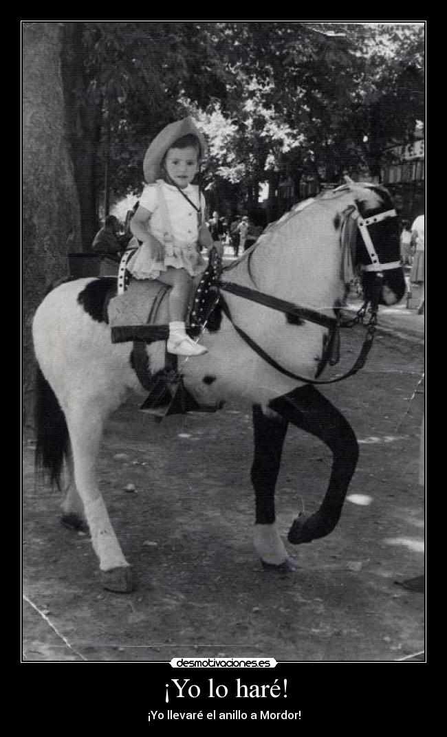 ¡Yo lo haré! - ¡Yo llevaré el anillo a Mordor!