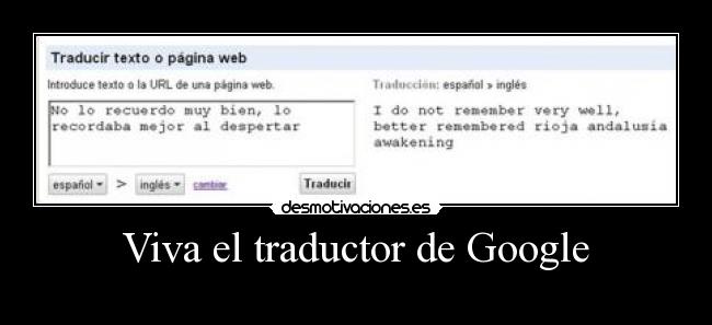 Viva el traductor de Google - 
