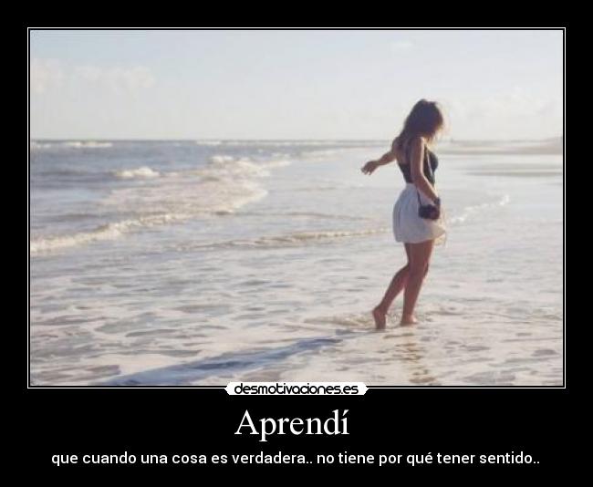 Aprendí -
