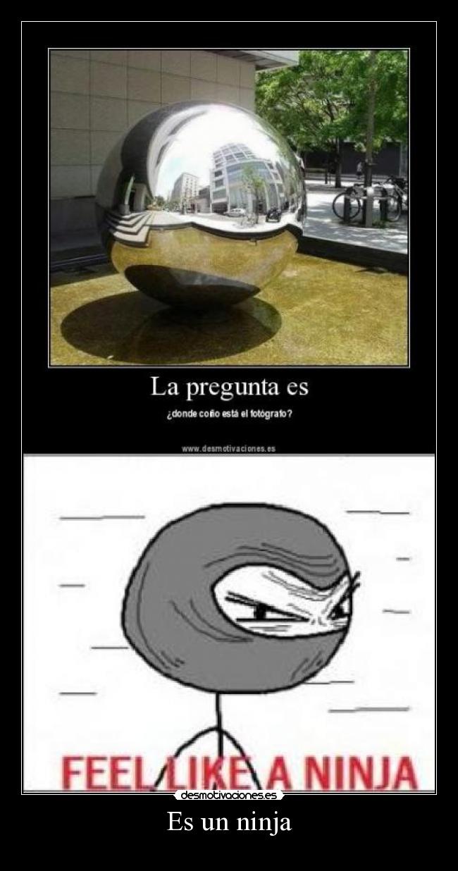 Es un ninja -