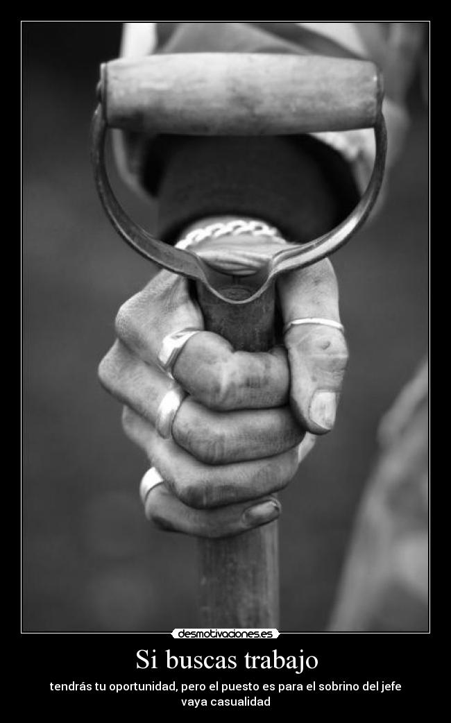 Si buscas trabajo -