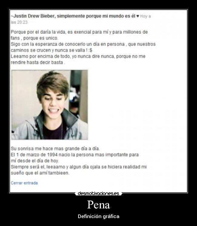 Pena - Definición gráfica