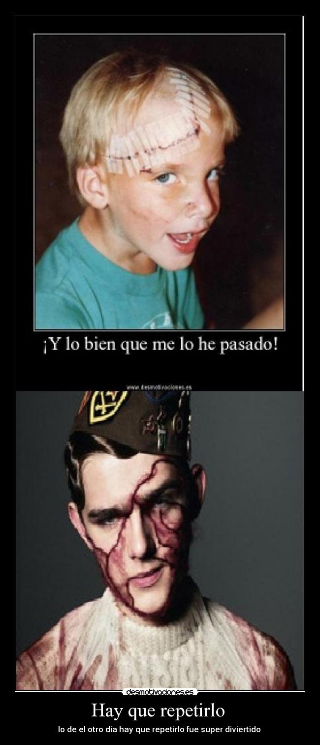 Hay que repetirlo - lo de el otro dia hay que repetirlo fue super diviertido
