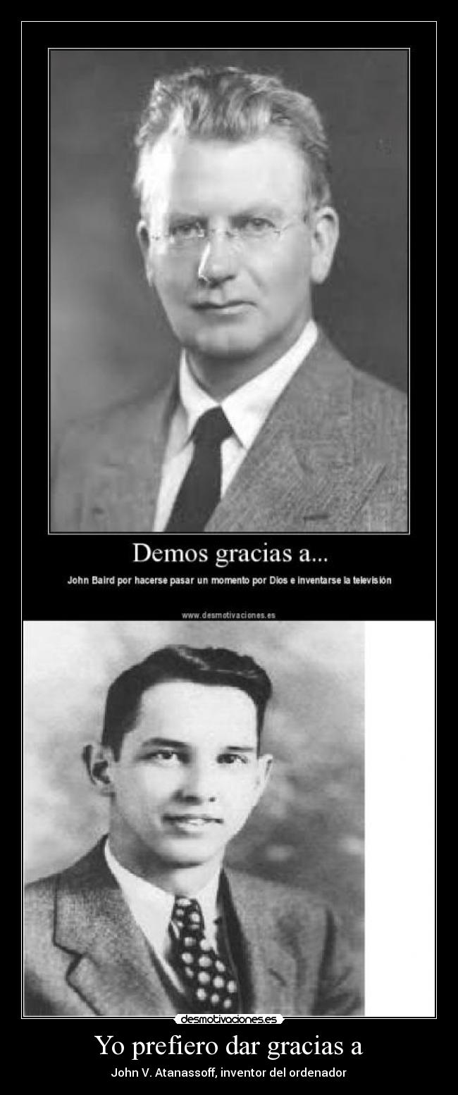 Yo prefiero dar gracias a -