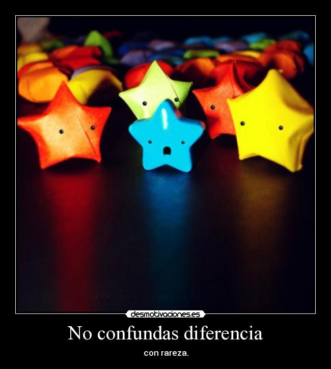 No confundas diferencia -