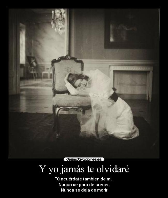 Y yo jamás te olvidaré -