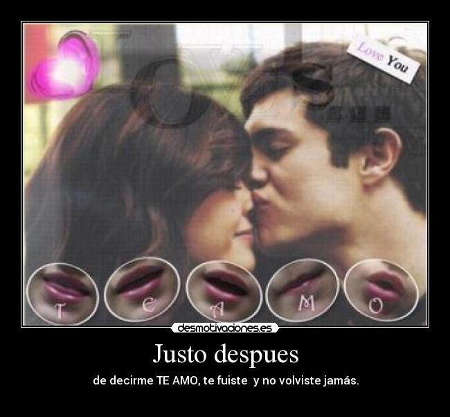 Justo despues - 