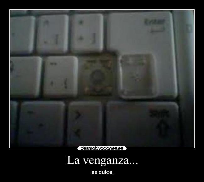 carteles venganza tecla cedilla desmotivaciones
