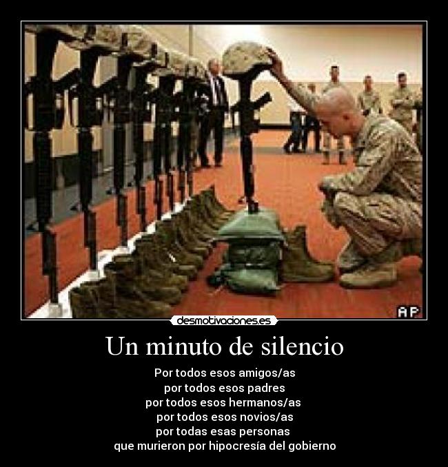 Un minuto de silencio -