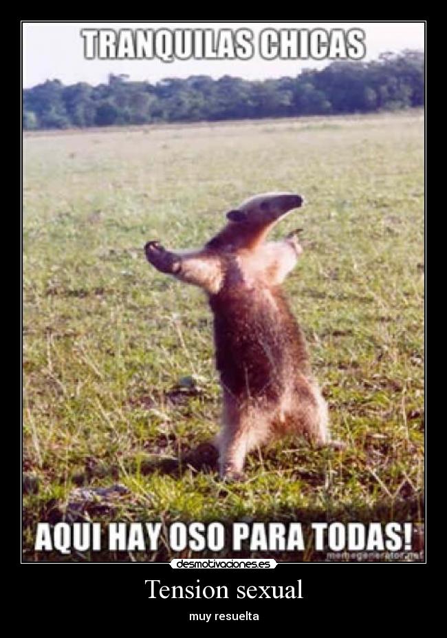 Tension sexual - muy resuelta