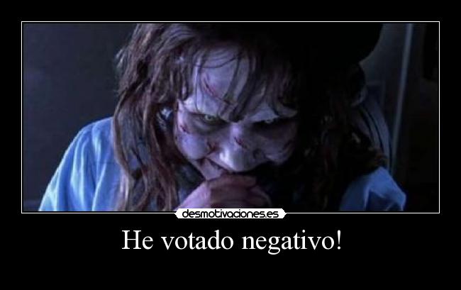 He votado negativo! - 