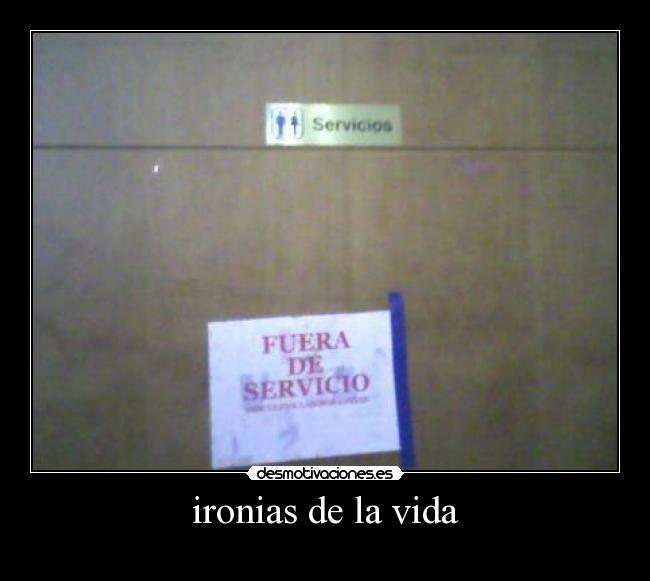 ironias de la vida -