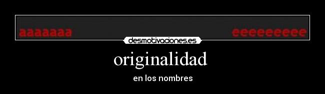 originalidad  - 