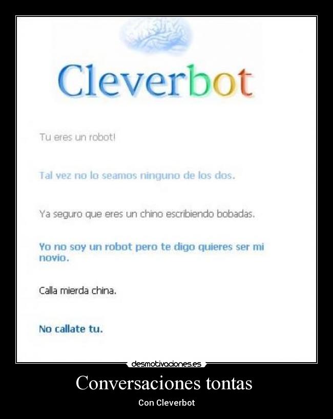 carteles cleverbot desmotivaciones