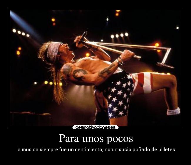 carteles guns roses musica sentimiento desmotivaciones