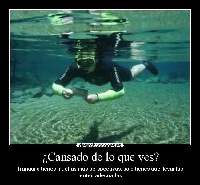 ¿Cansado de lo que ves? - 