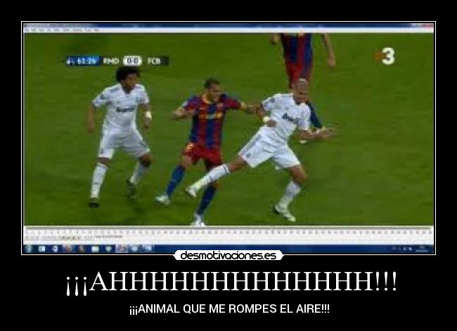 ¡¡¡AHHHHHHHHHHHHH!!! - ¡¡¡ANIMAL QUE ME ROMPES EL AIRE!!!