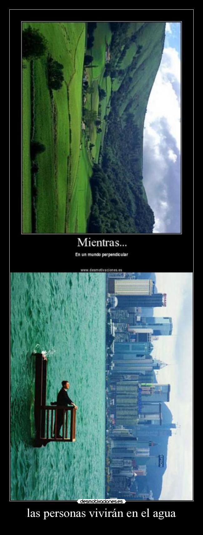 las personas vivirán en el agua - 