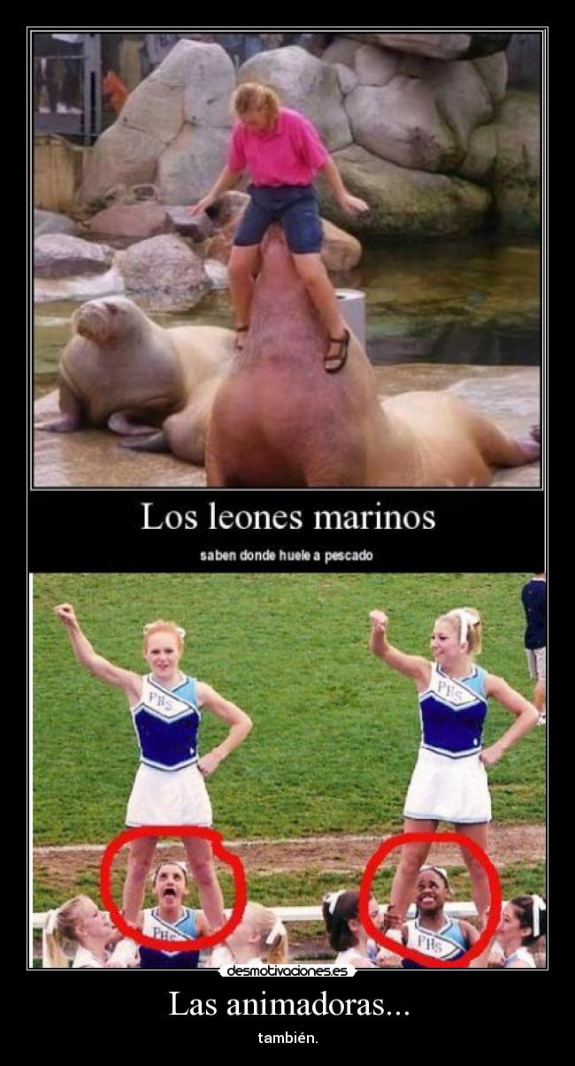 Las animadoras... -