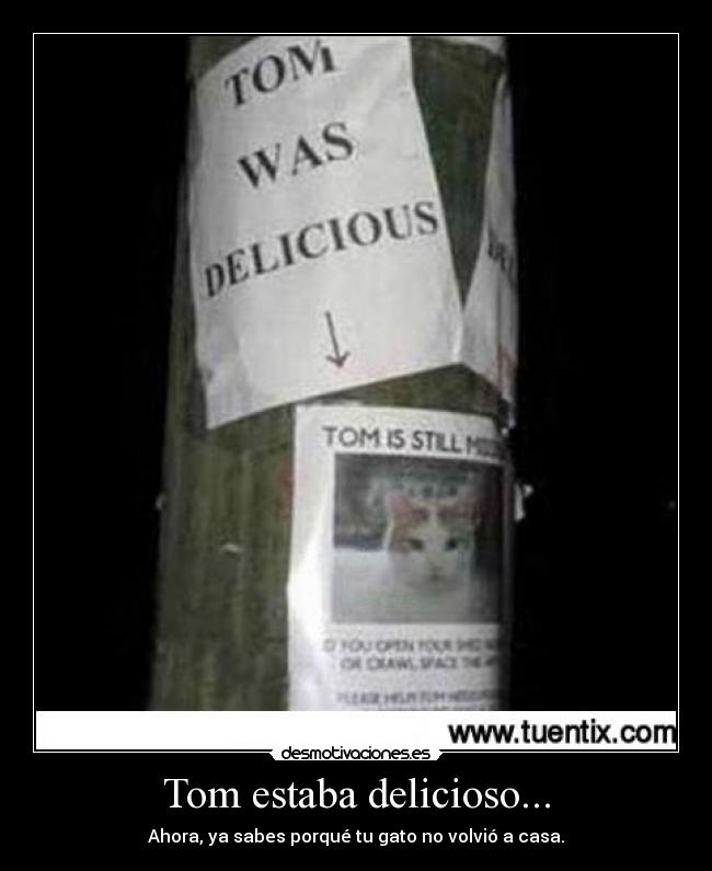 Tom estaba delicioso... -