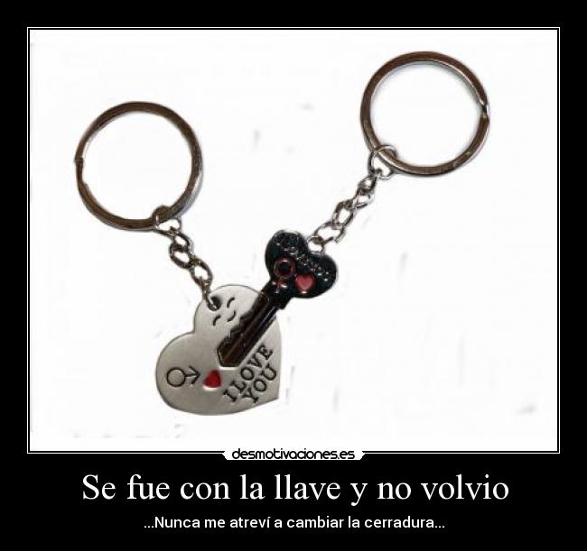 Se fue con la llave y no volvio - 