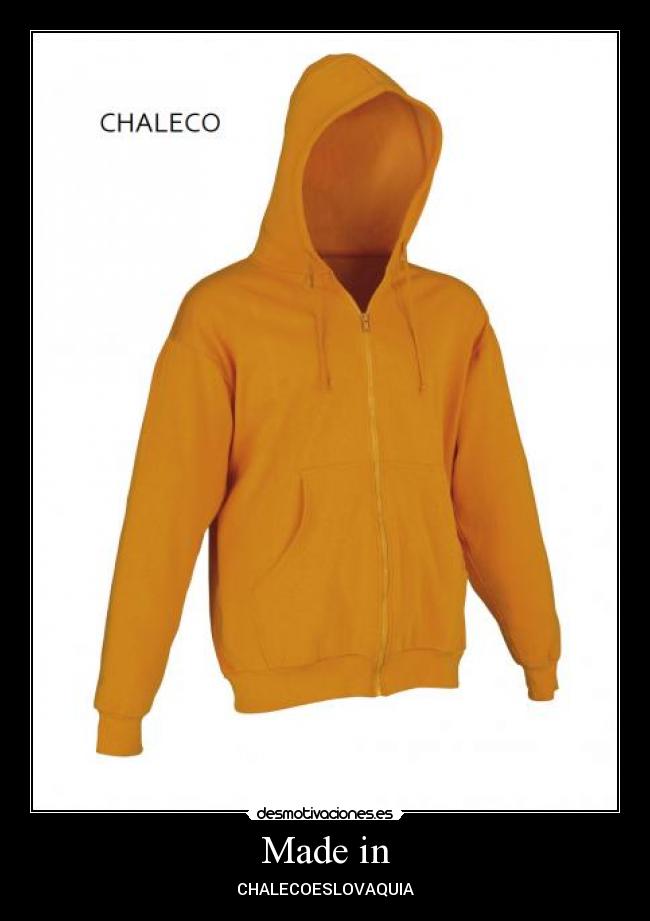 Made in - CHALECOESLOVAQUIA