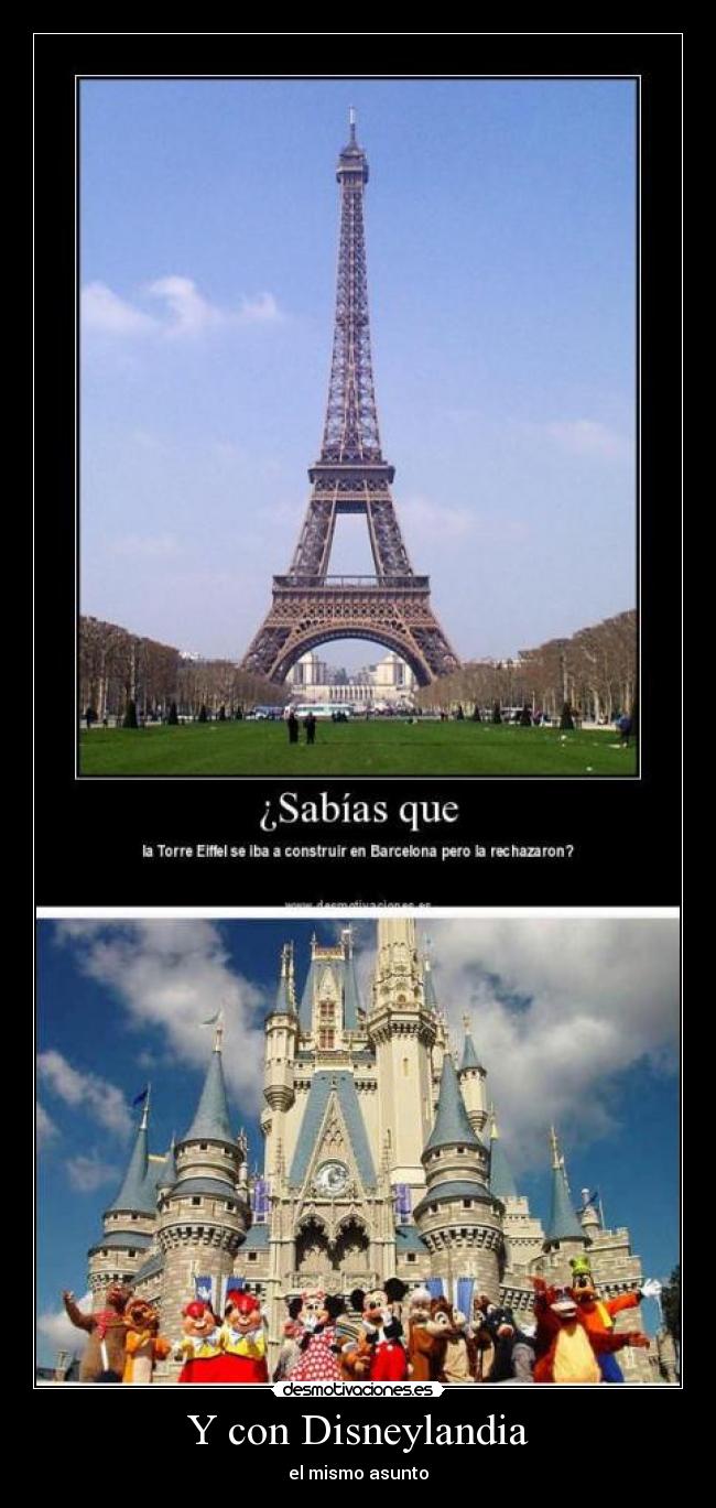 Y con Disneylandia - el mismo asunto