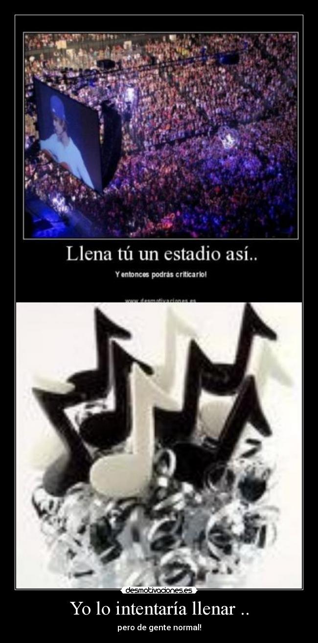 Yo lo intentaría llenar .. - pero de gente normal!