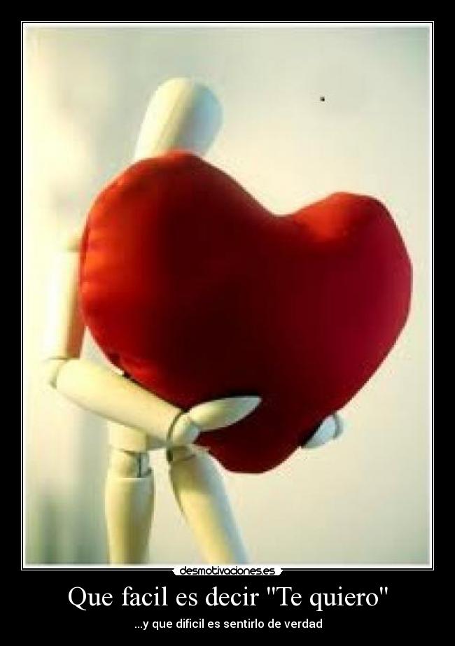 Que facil es decir Te quiero - 
