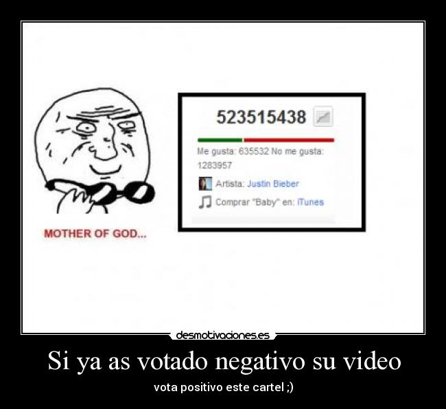 Si ya as votado negativo su video - 