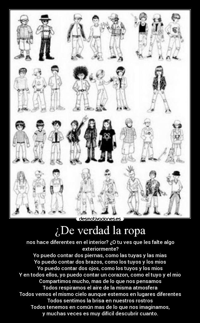 ¿De verdad la ropa - 