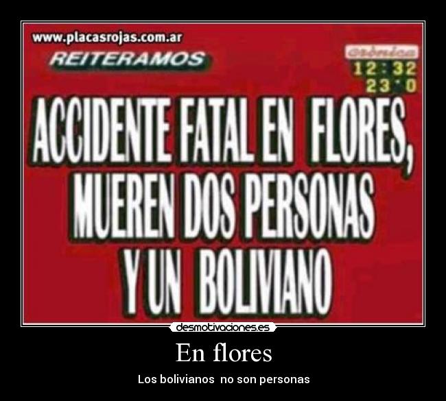 En flores -