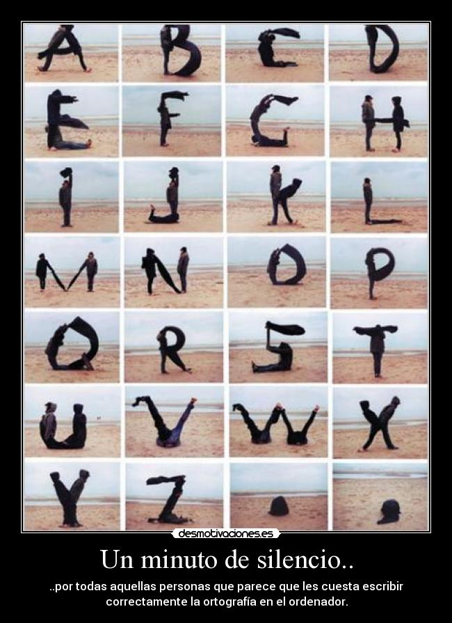 Un minuto de silencio.. -